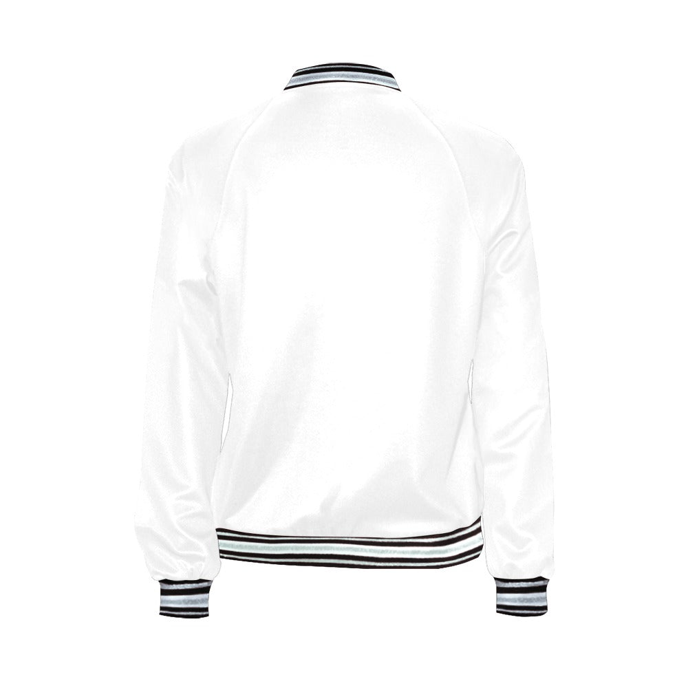 All Over Print Bomber Jacket for Women