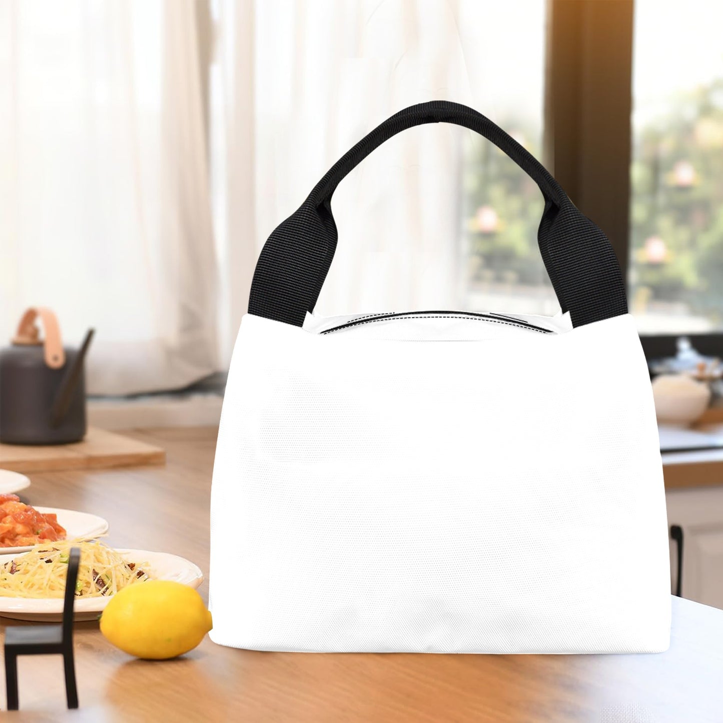 Portable Lunch Bag-Black Handle