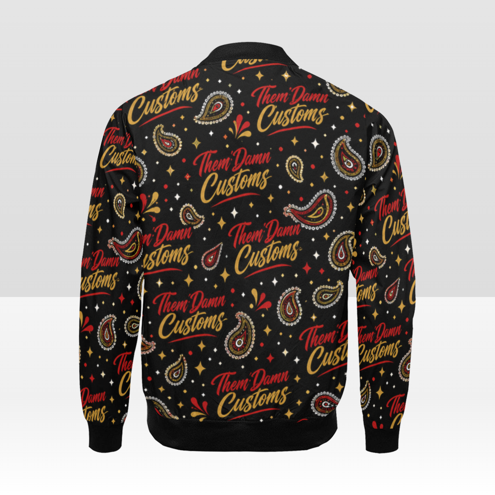 Men's All Over Print Bomber Jacket