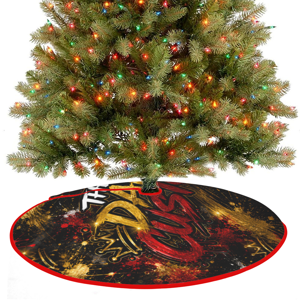 Thin Christmas Tree Skirt 36"x36"