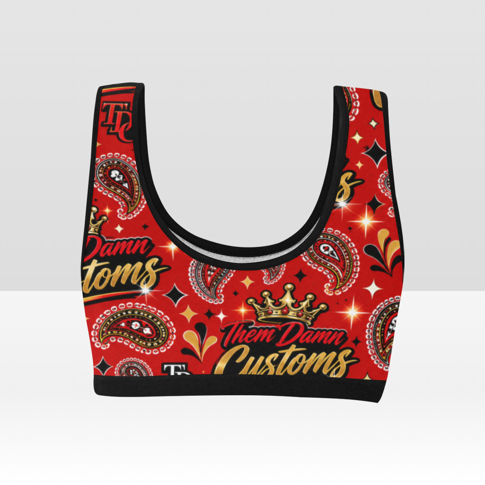 Women's All Over Print Sports Bra
