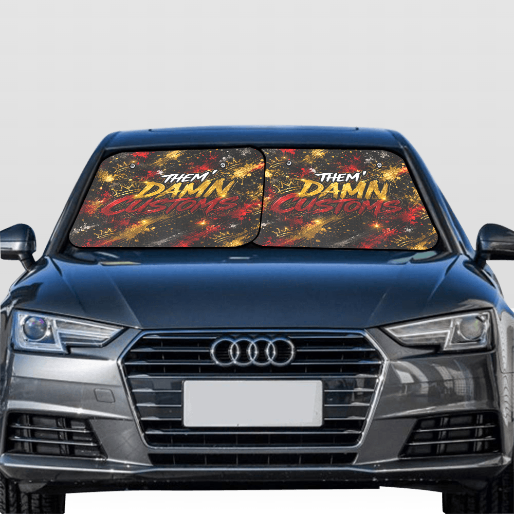 Custom Car Sunshade 28"x28"(2 piece)