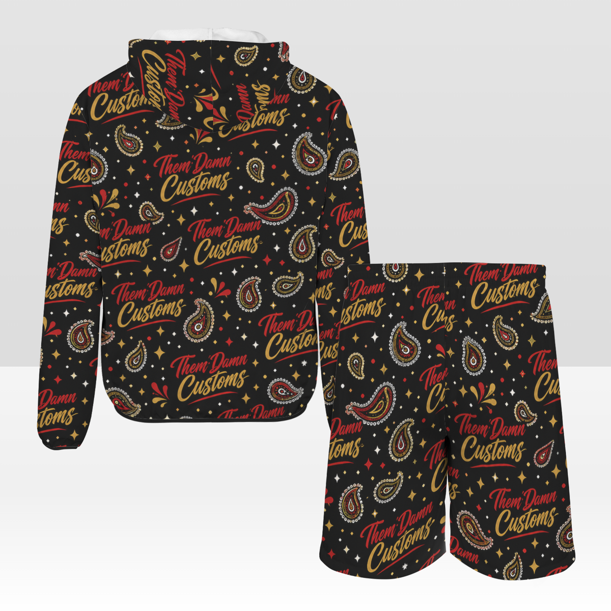 Men's Lightweight Sun Hoodie & Shorts Set
