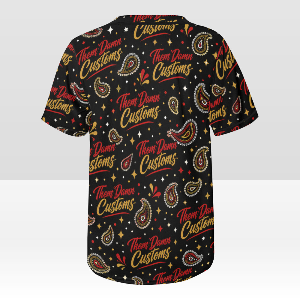 Men's All Over Print Baseball Jersey