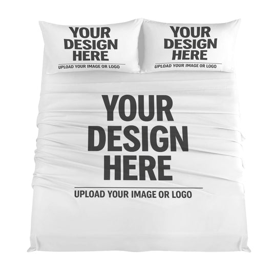 4-Piece Bedding Set with Blank Fitted