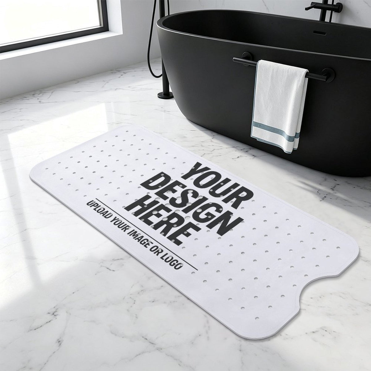Bathroom Suction Cup Anti-slip Mat 100 x 40cm