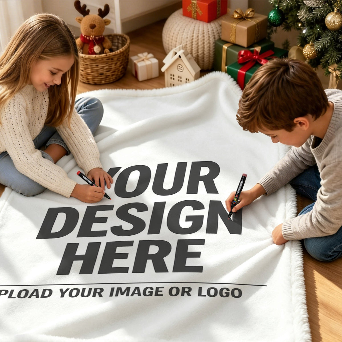 Doodle Blanket 100×150cm (24-Color Markers)