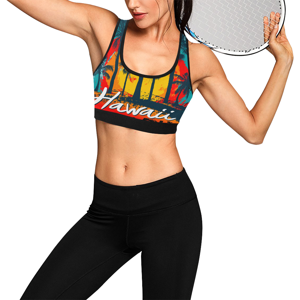Women's All Over Print Sports Bra