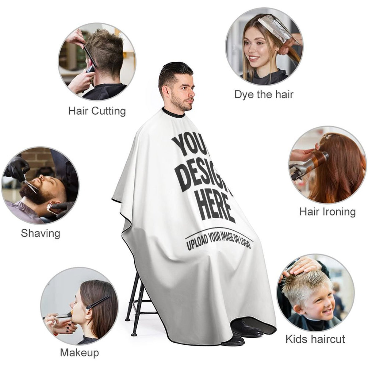 Custom Design Adult Barber Apron