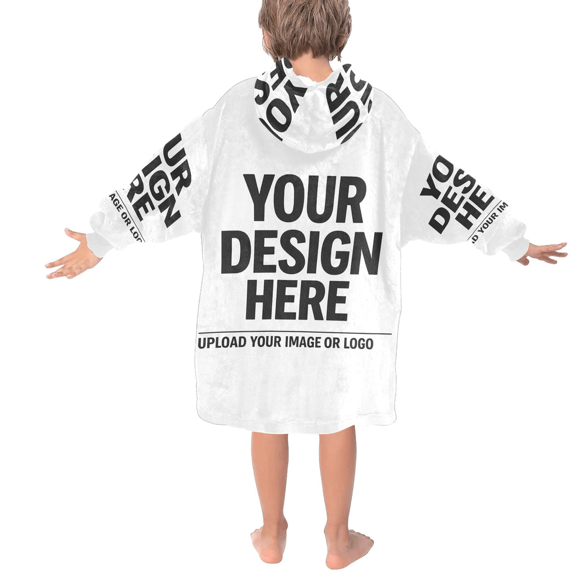 Blanket Hoodie for Little Kids