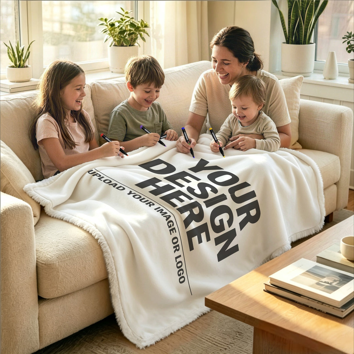 Doodle Blanket 100×150cm (24-Color Markers)