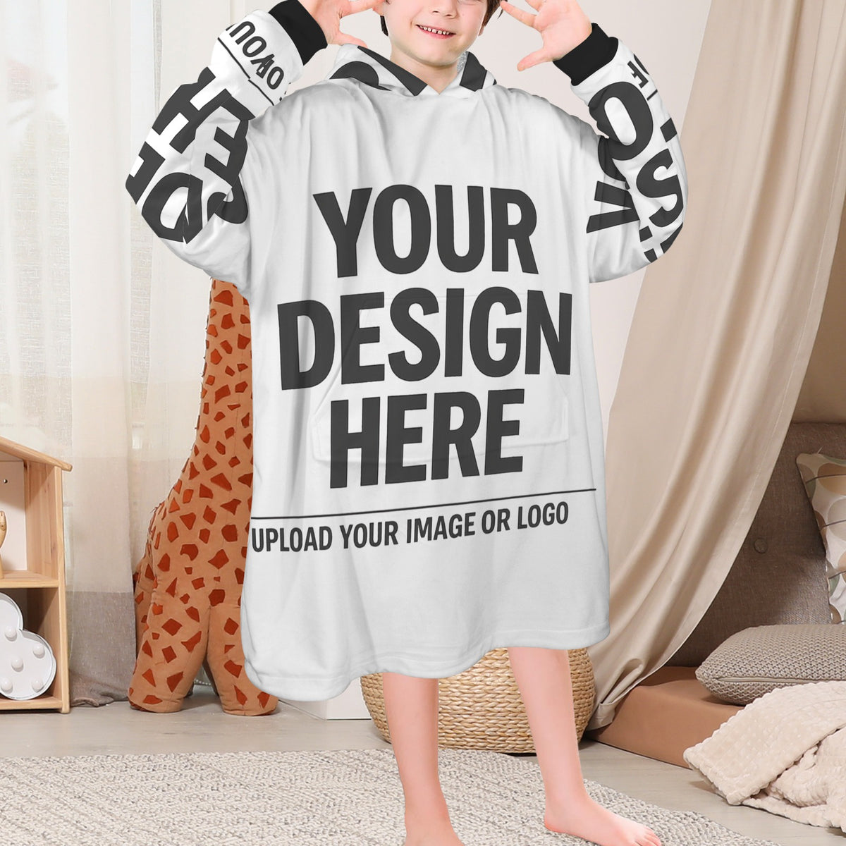 Blanket Hoodie for Big Kids
