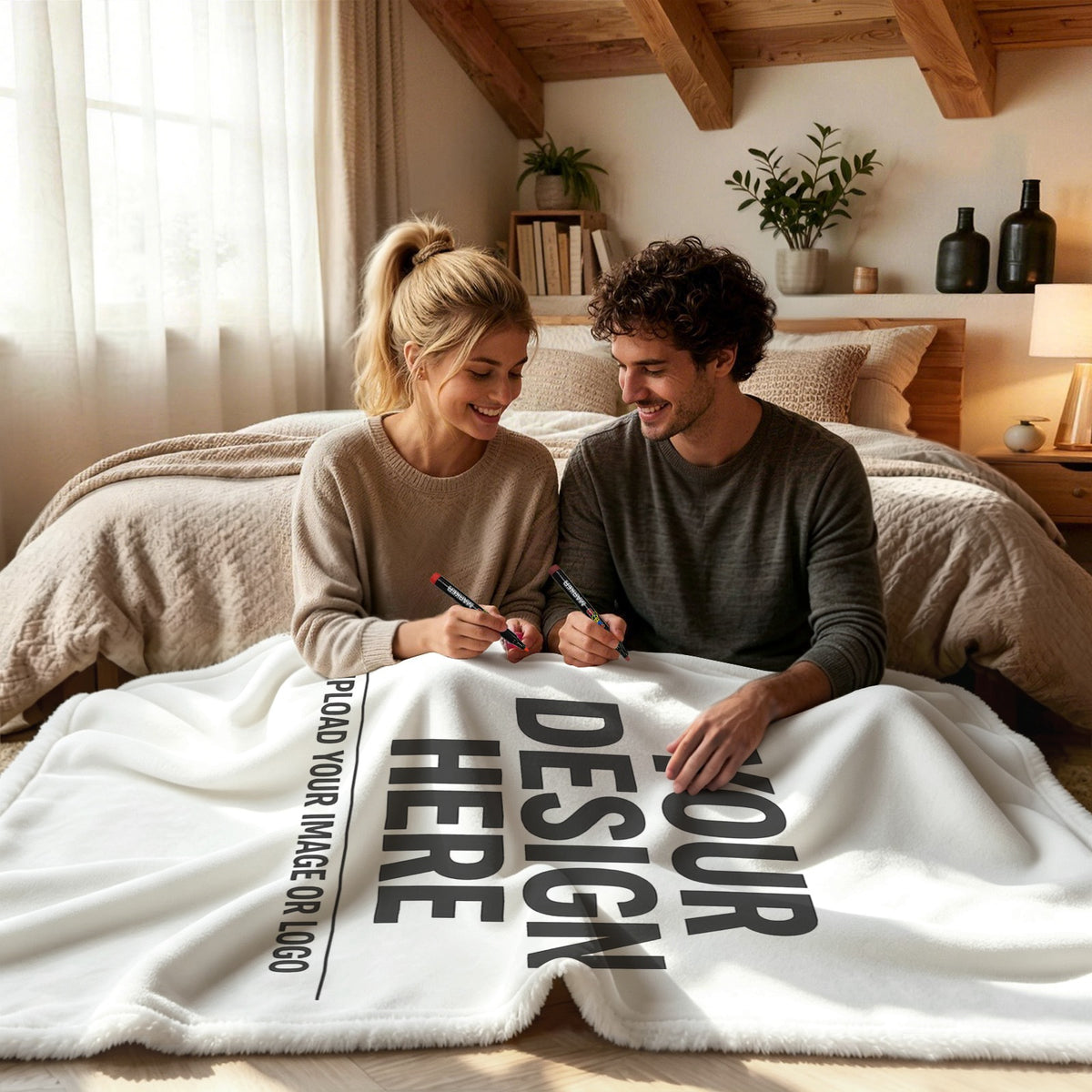 Doodle Blanket 100×150cm (24-Color Markers)