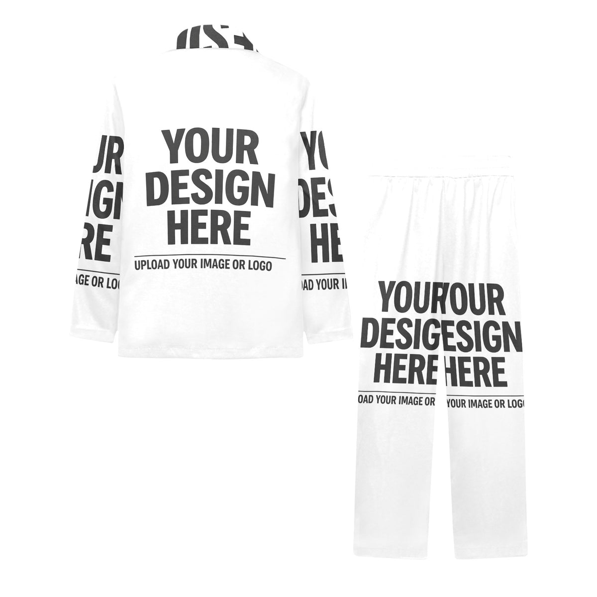 Big Kids V-Neck Long Pajama Set
