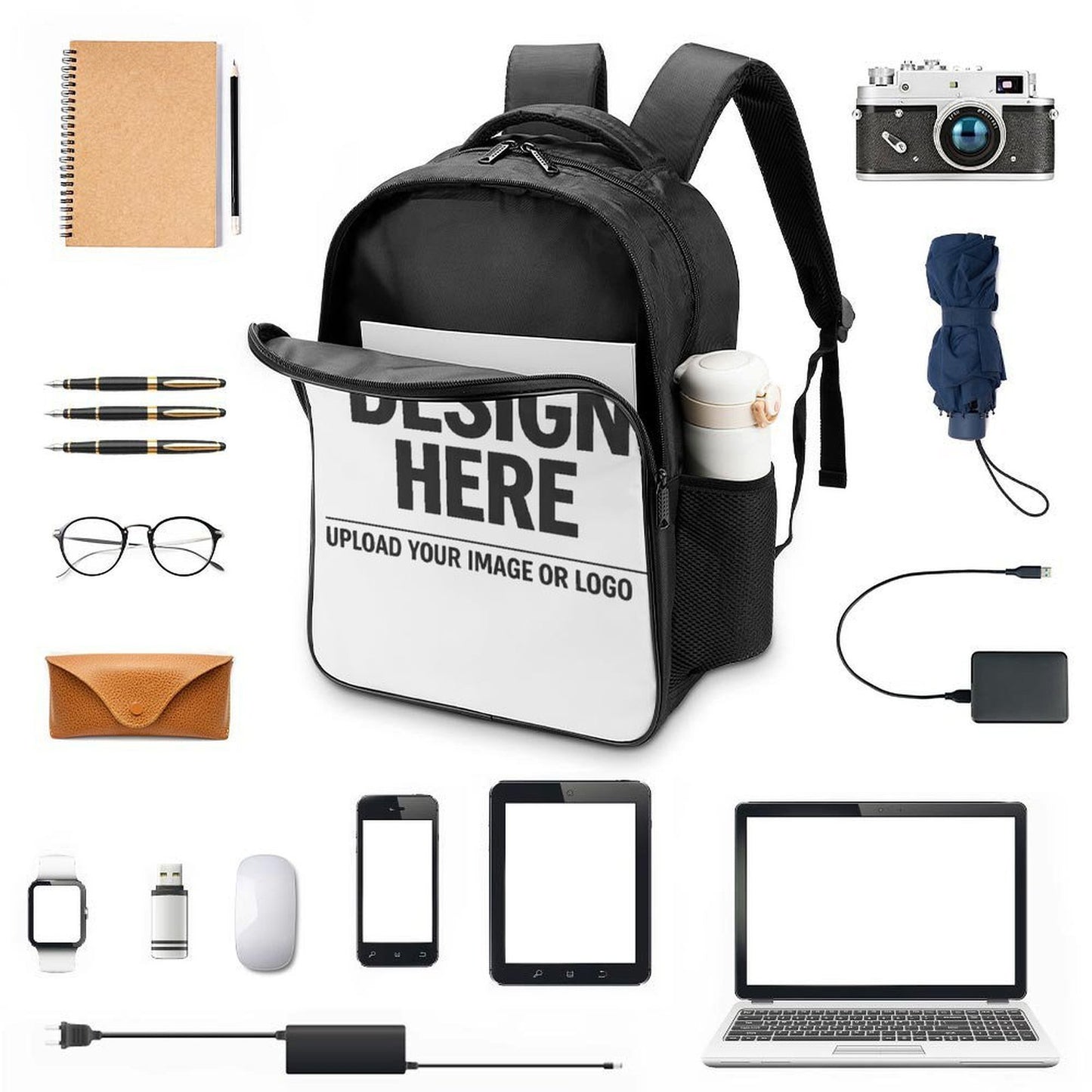 2 Compartment Backpack (Plain Straps)