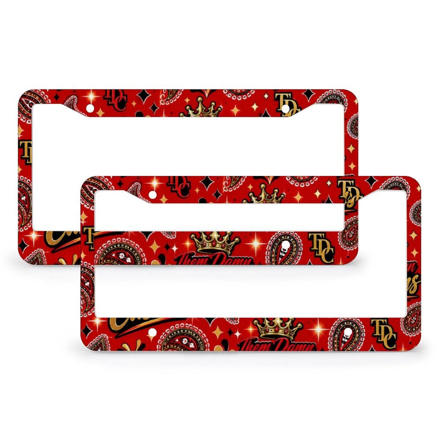Custom License Plate Frame (4 Round Holes)