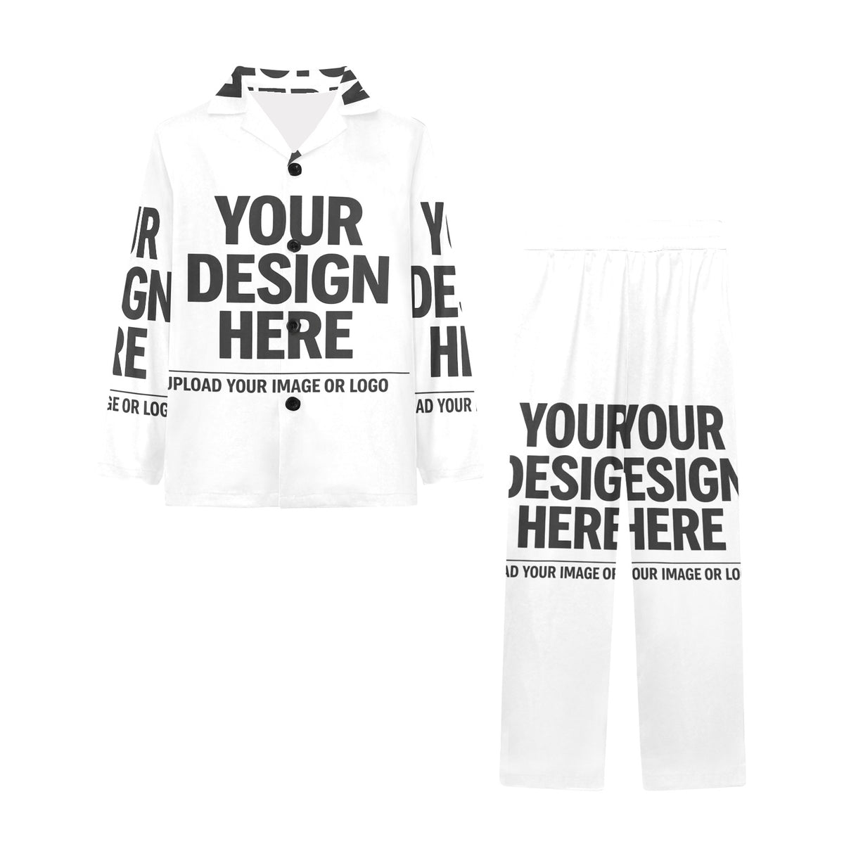 Big Kids V-Neck Long Pajama Set