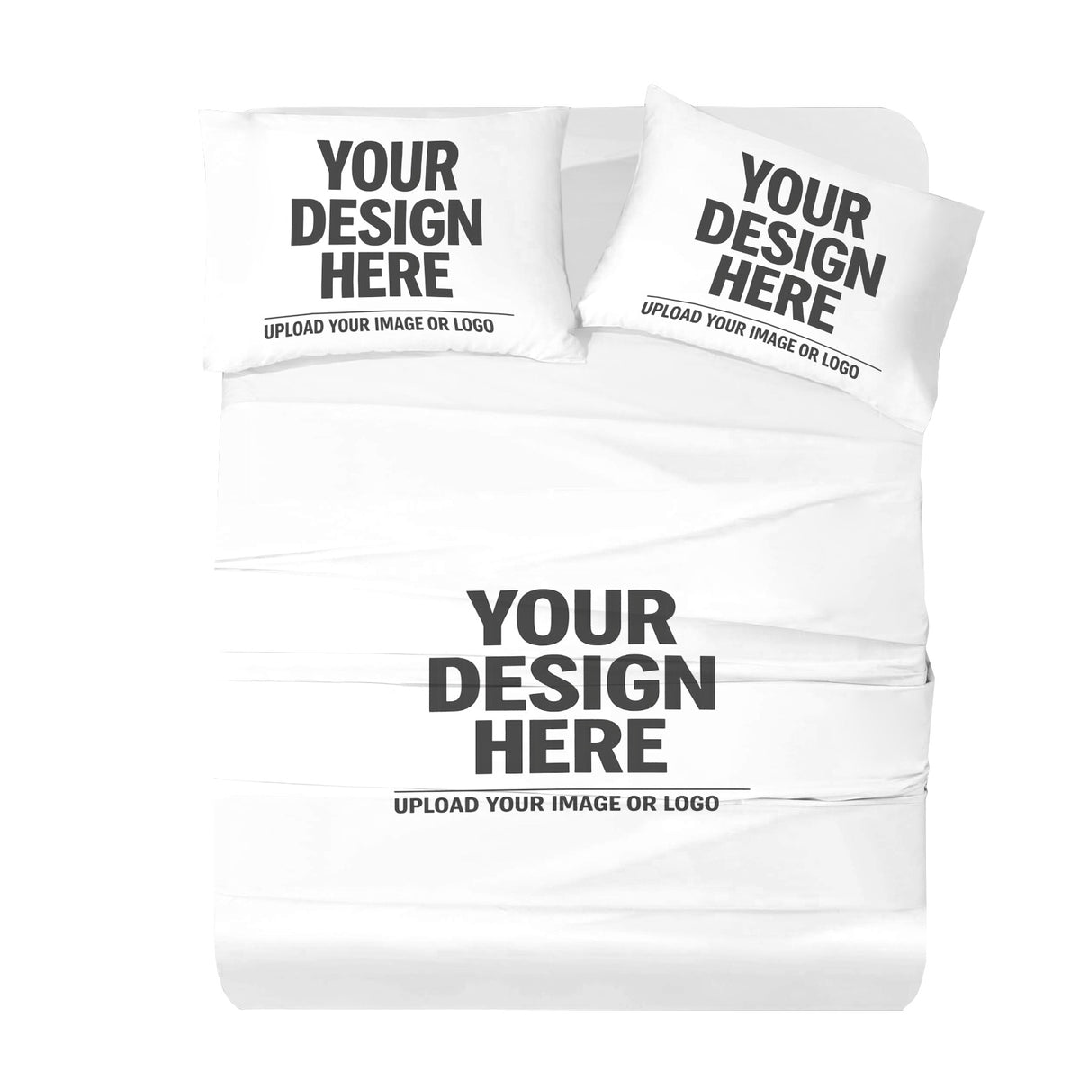 4-Piece Bedding Set with Blank Fitted