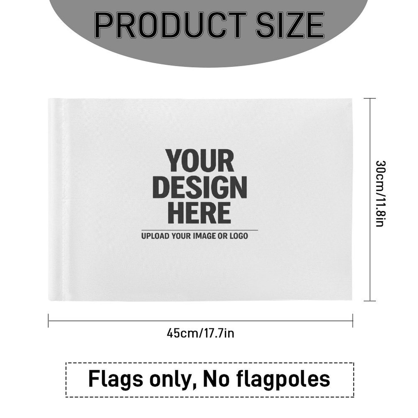 Custom Car Flag (30 x 45cm)