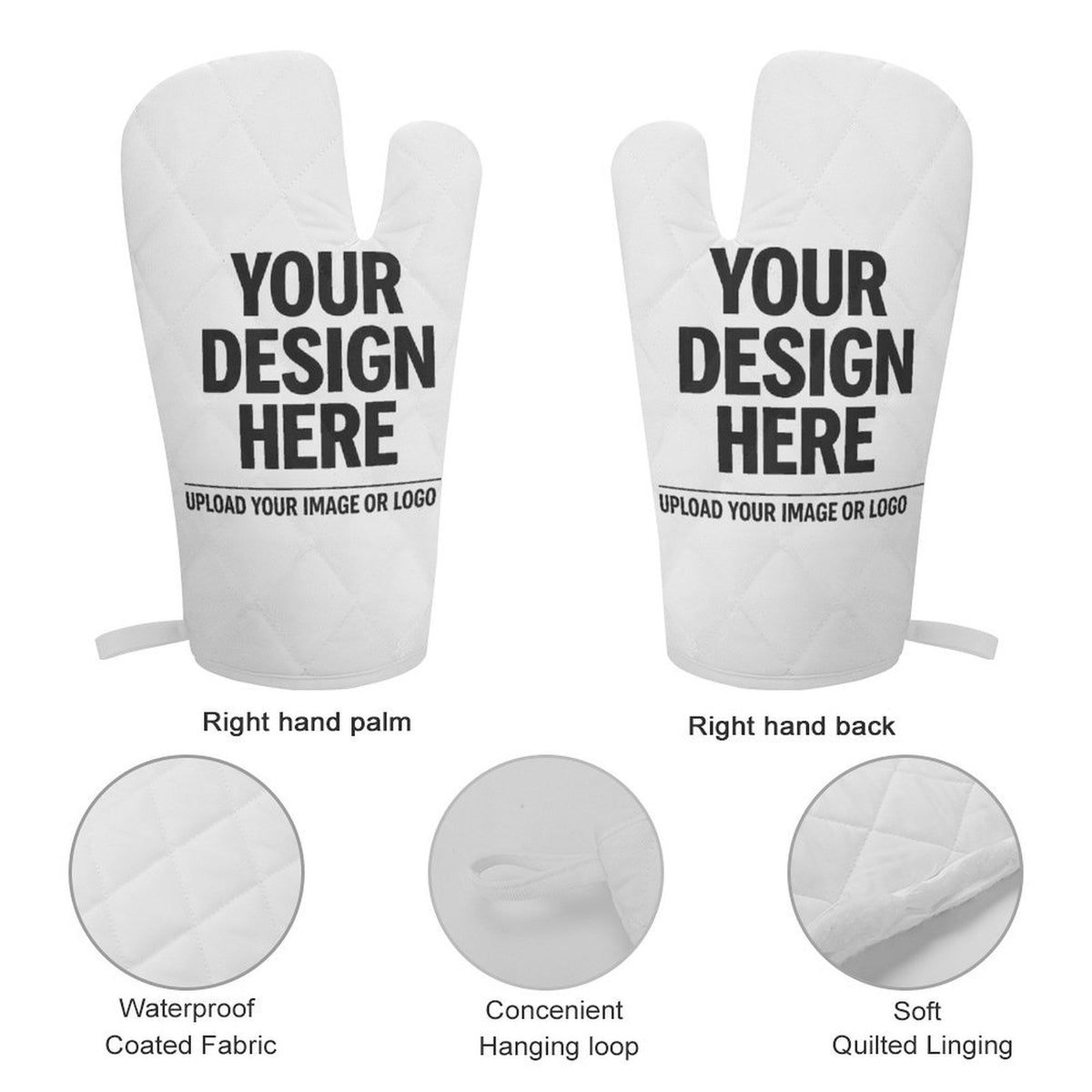 Heat Resistant Oven Mitt With Pot Holder