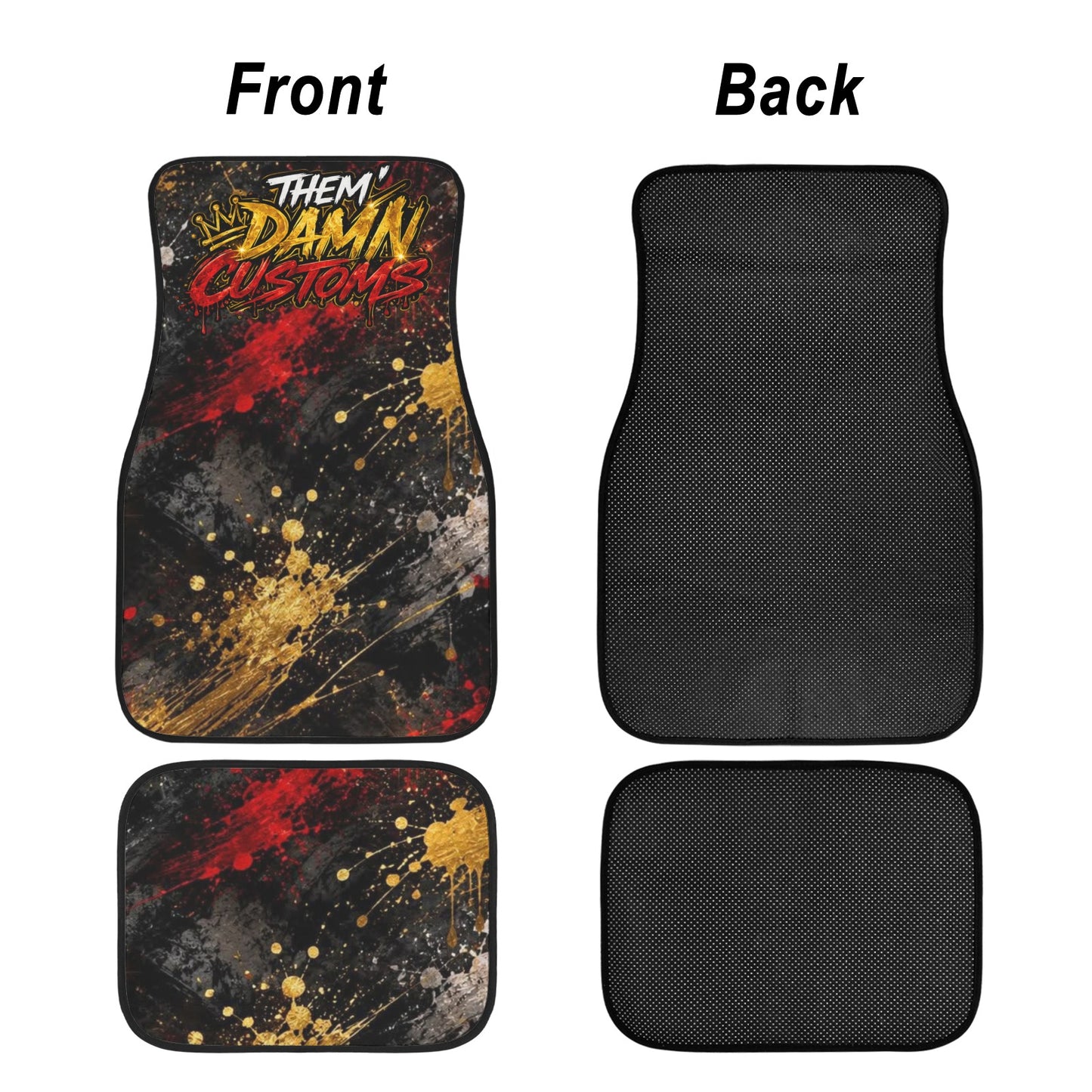 Custom 4-Piece Car Floor Mats