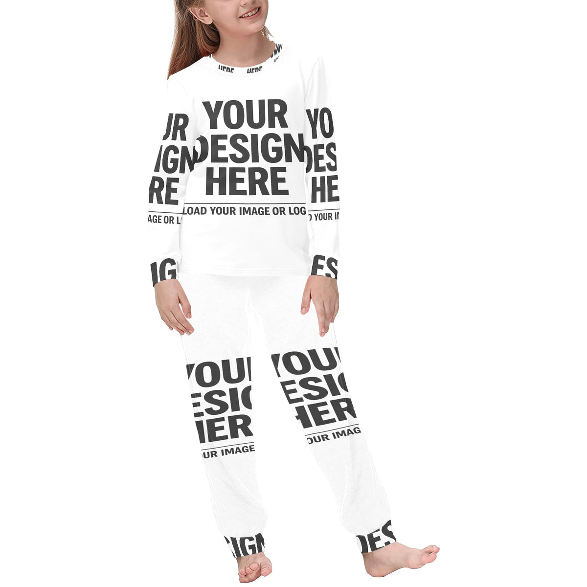Big Kids' All Over Print Pajama Set