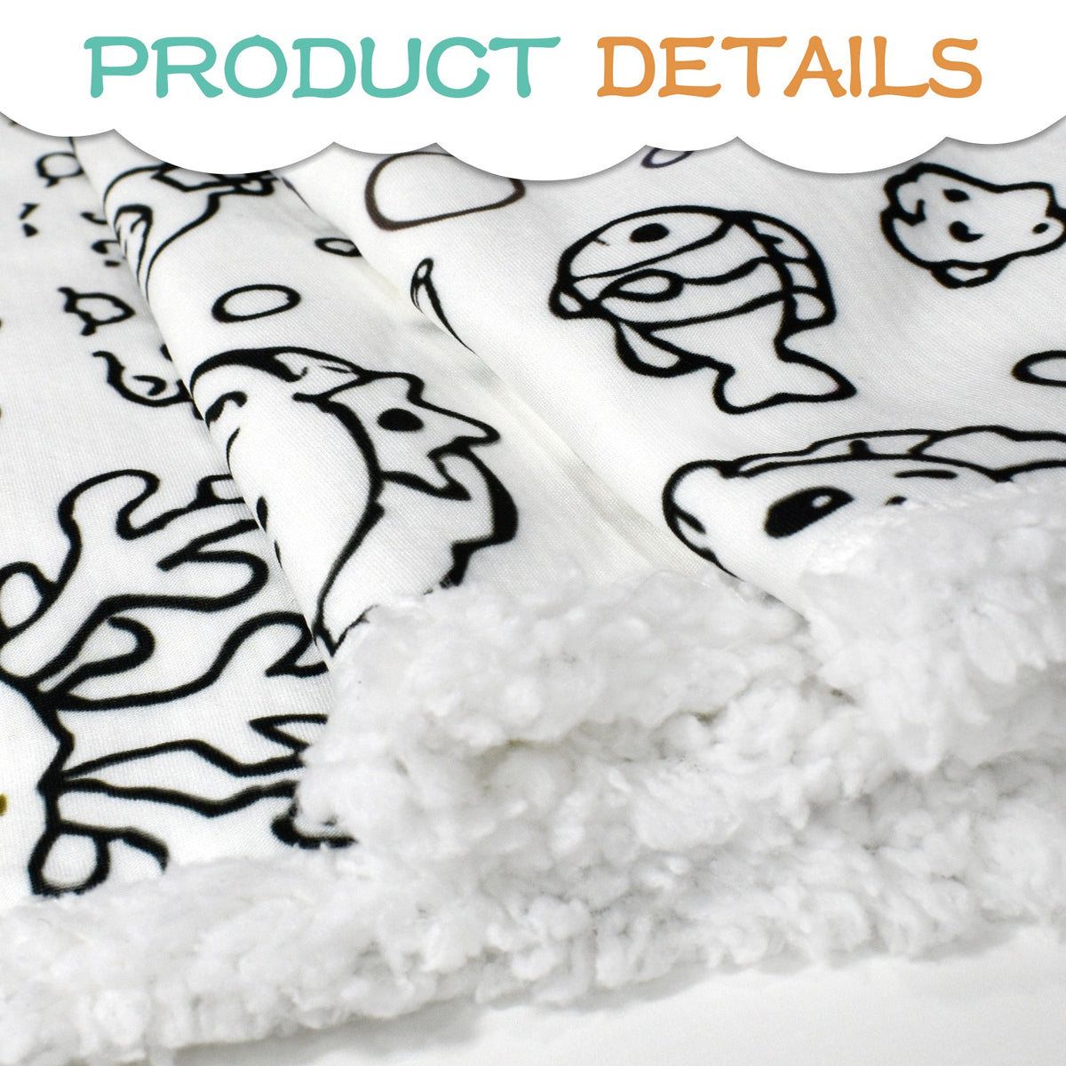 Doodle Blanket 100×150cm (24-Color Markers)