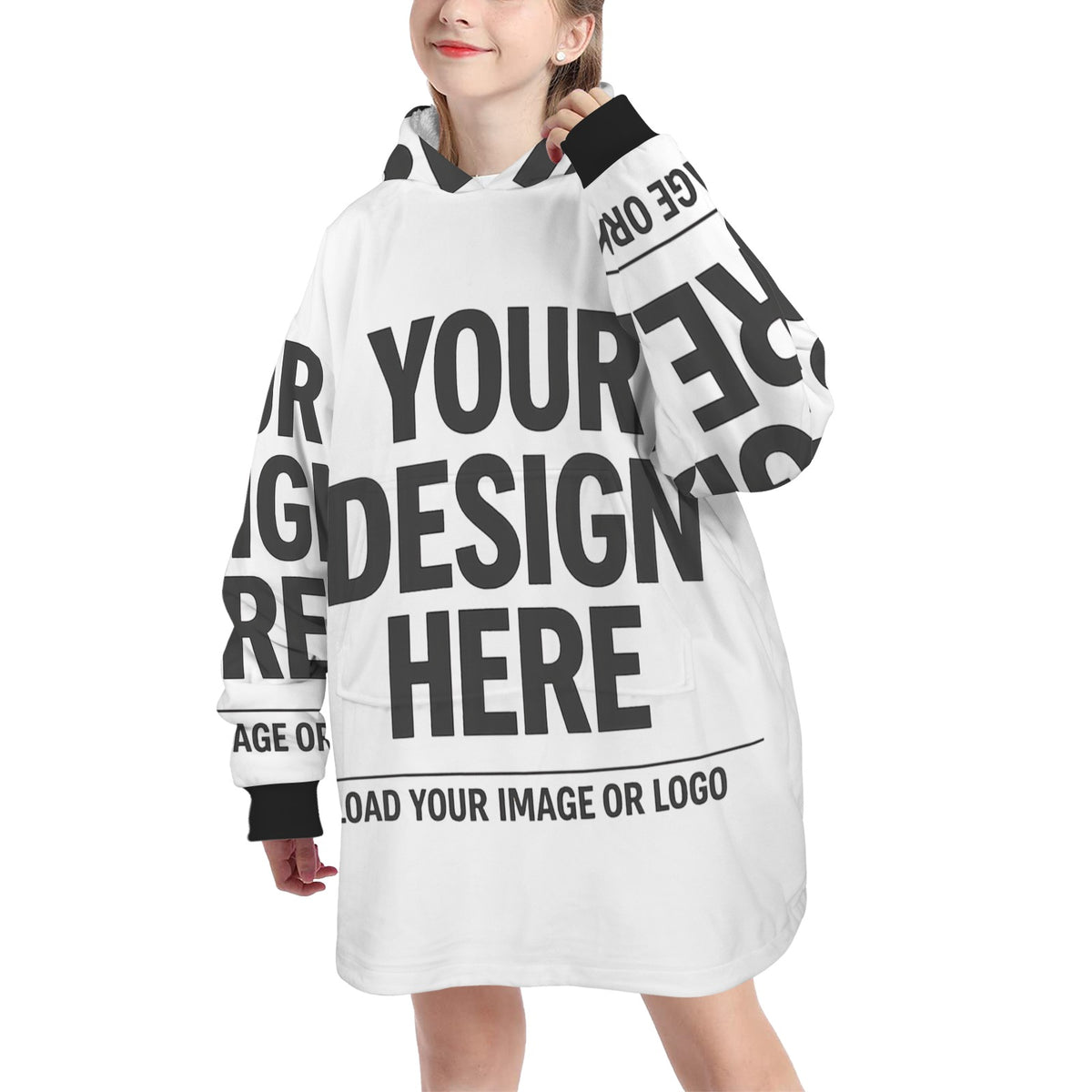 Blanket Hoodie for Big Kids
