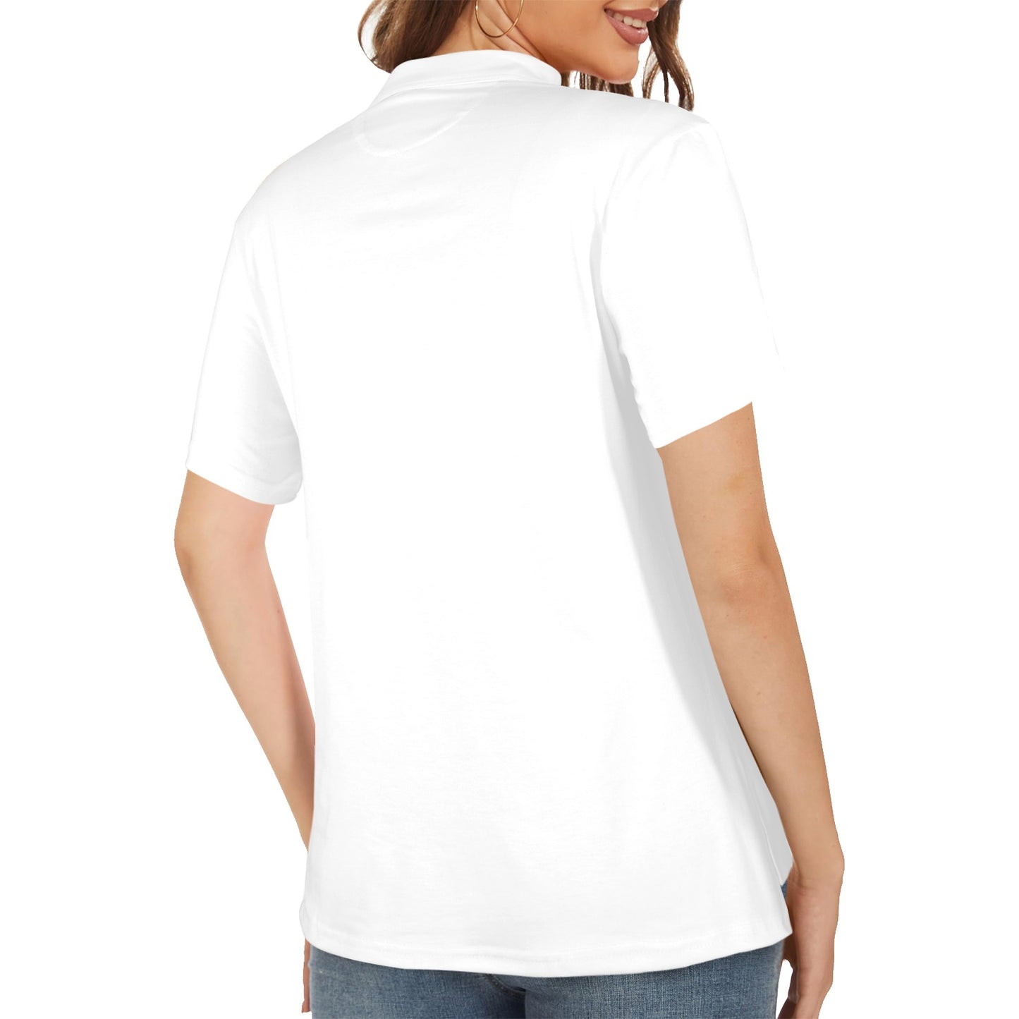 Women's All Over Print Polo Shirt