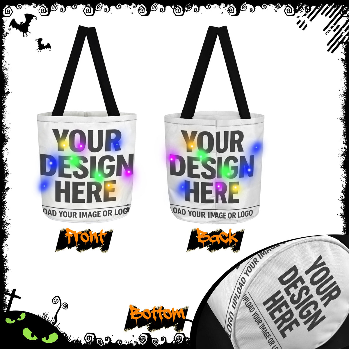 Halloween Multi-Color LED Light-Up Candy Bag