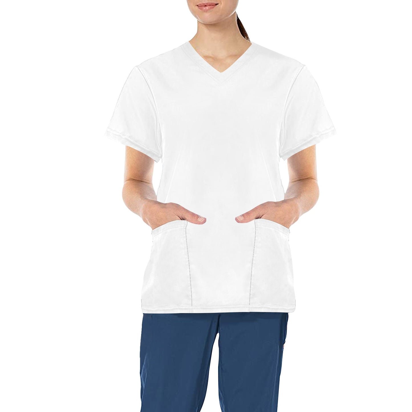 Women's All Over Print Scrub Top