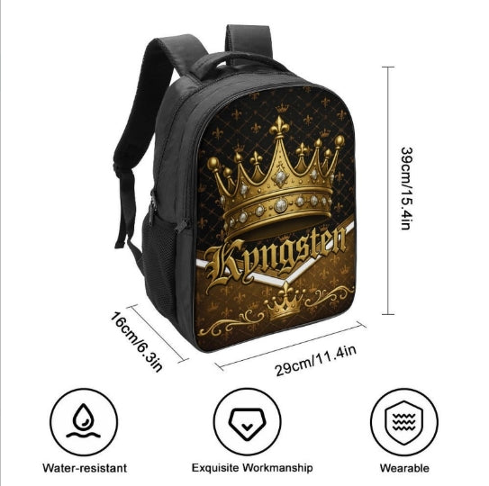 2 Compartment Backpack (Black Straps)