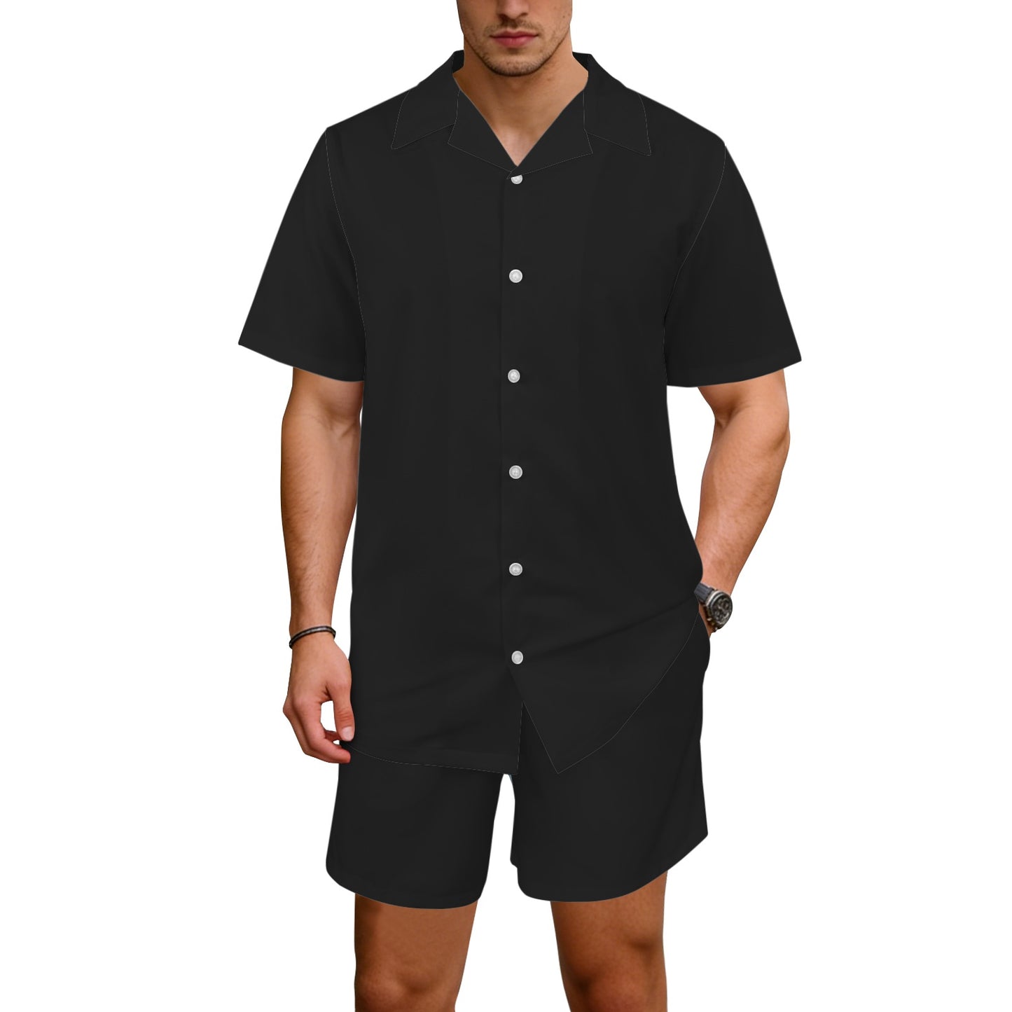 Men's Hawaiian Shirt & Shorts Set