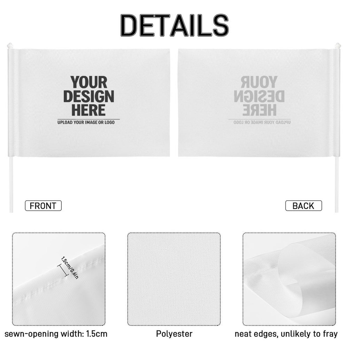 Custom Car Flag (30 x 45cm)