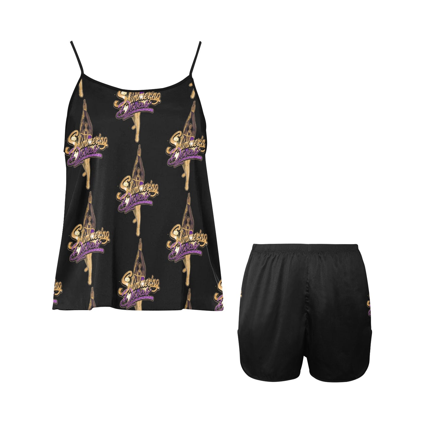 Women's Spaghetti Strap Short Pajama Set