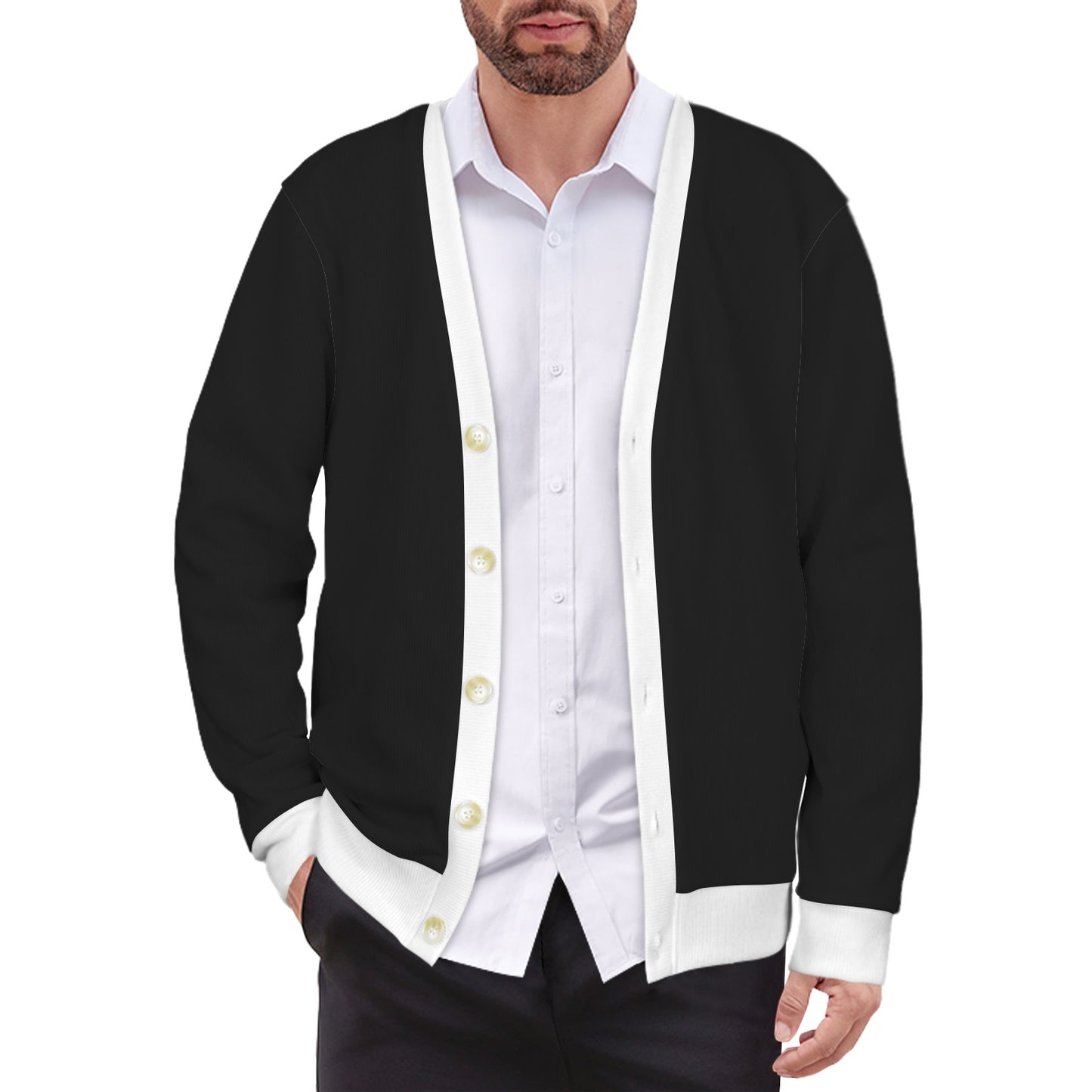 Men's Ribbed Cardigan