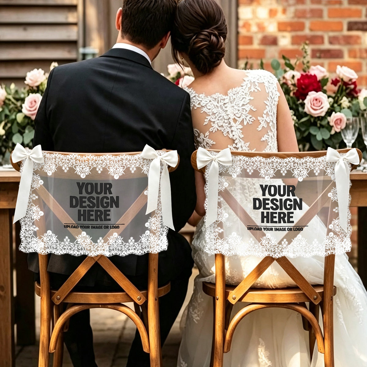 Lace Chair Back Cover (Set of 2)