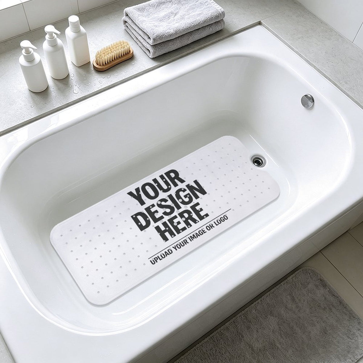 Bathroom Suction Cup Anti-slip Mat 100 x 40cm