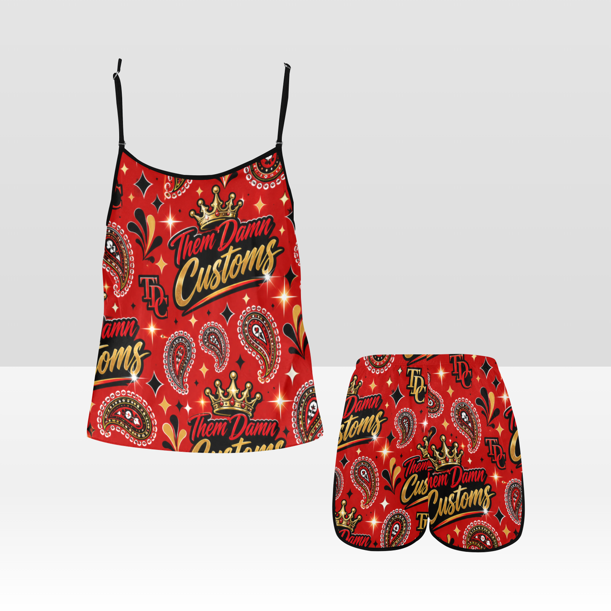 Women's Spaghetti Strap Short Pajama Set