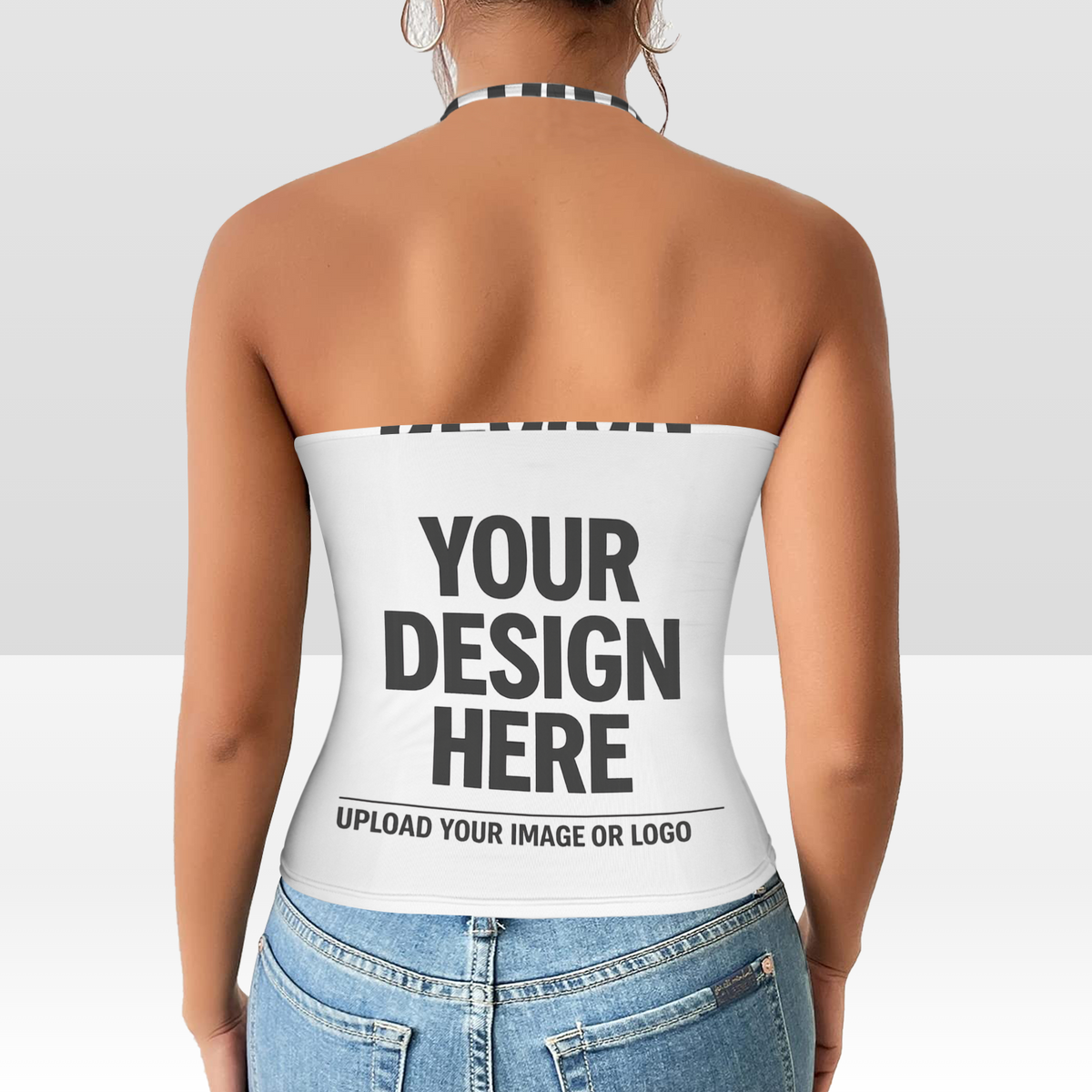 Women's V-Neck Halter Top