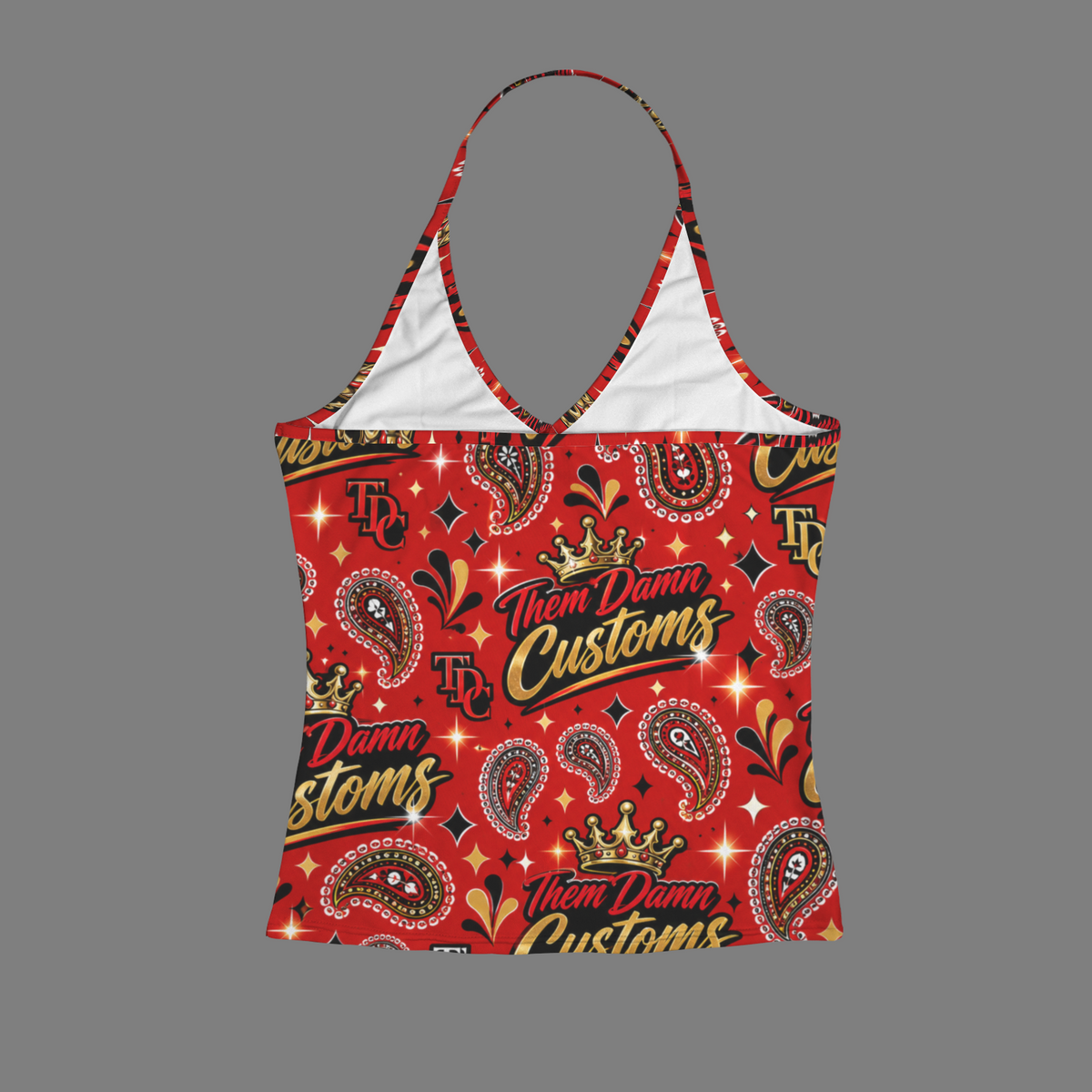 Women's V-Neck Halter Top