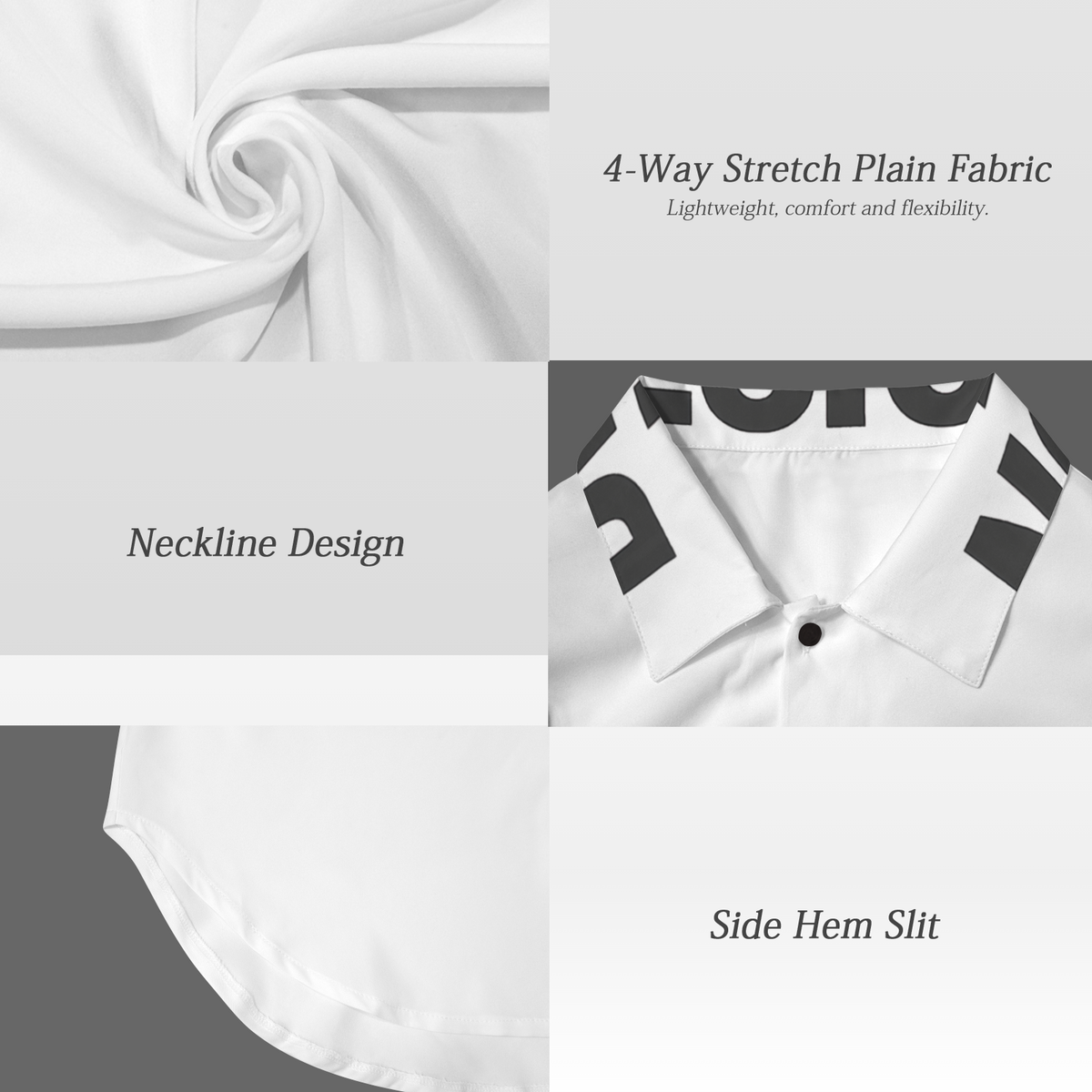 Women's Long Sleeve Curved Hem Shirt