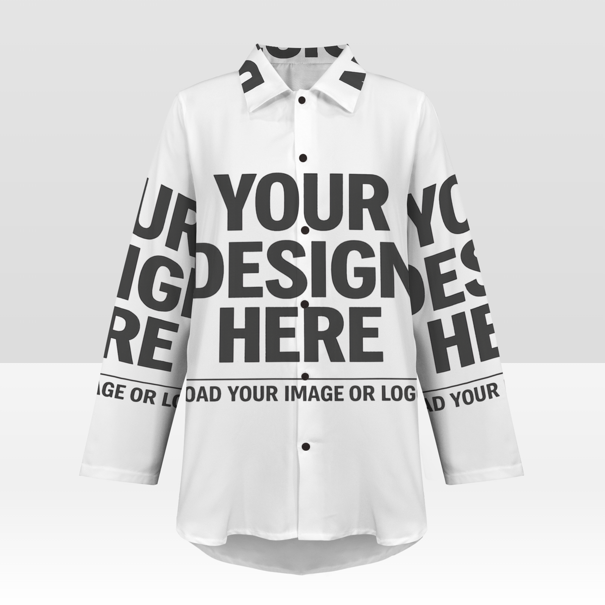 Women's Long Sleeve Curved Hem Shirt