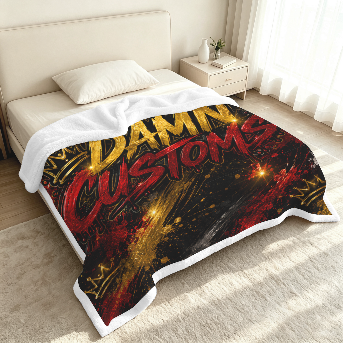 Double-Layer Flannel Sherpa Blanket