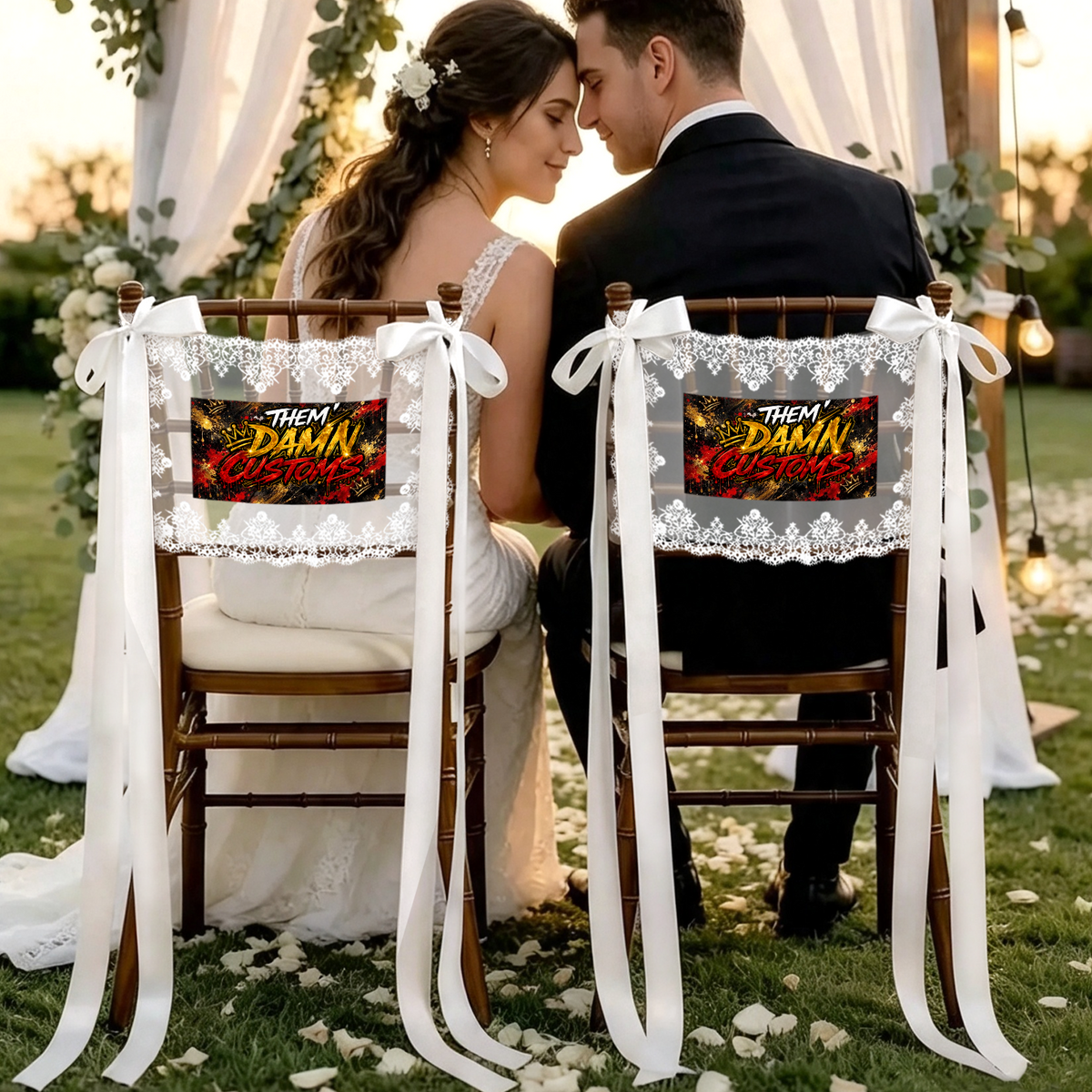 Lace Chair Back Cover (Set of 2)