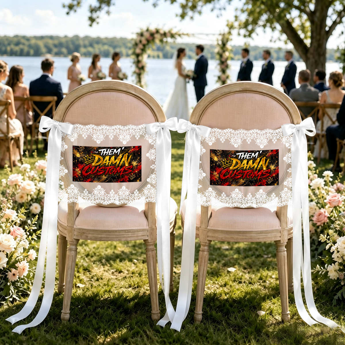 Lace Chair Back Cover (Set of 2)
