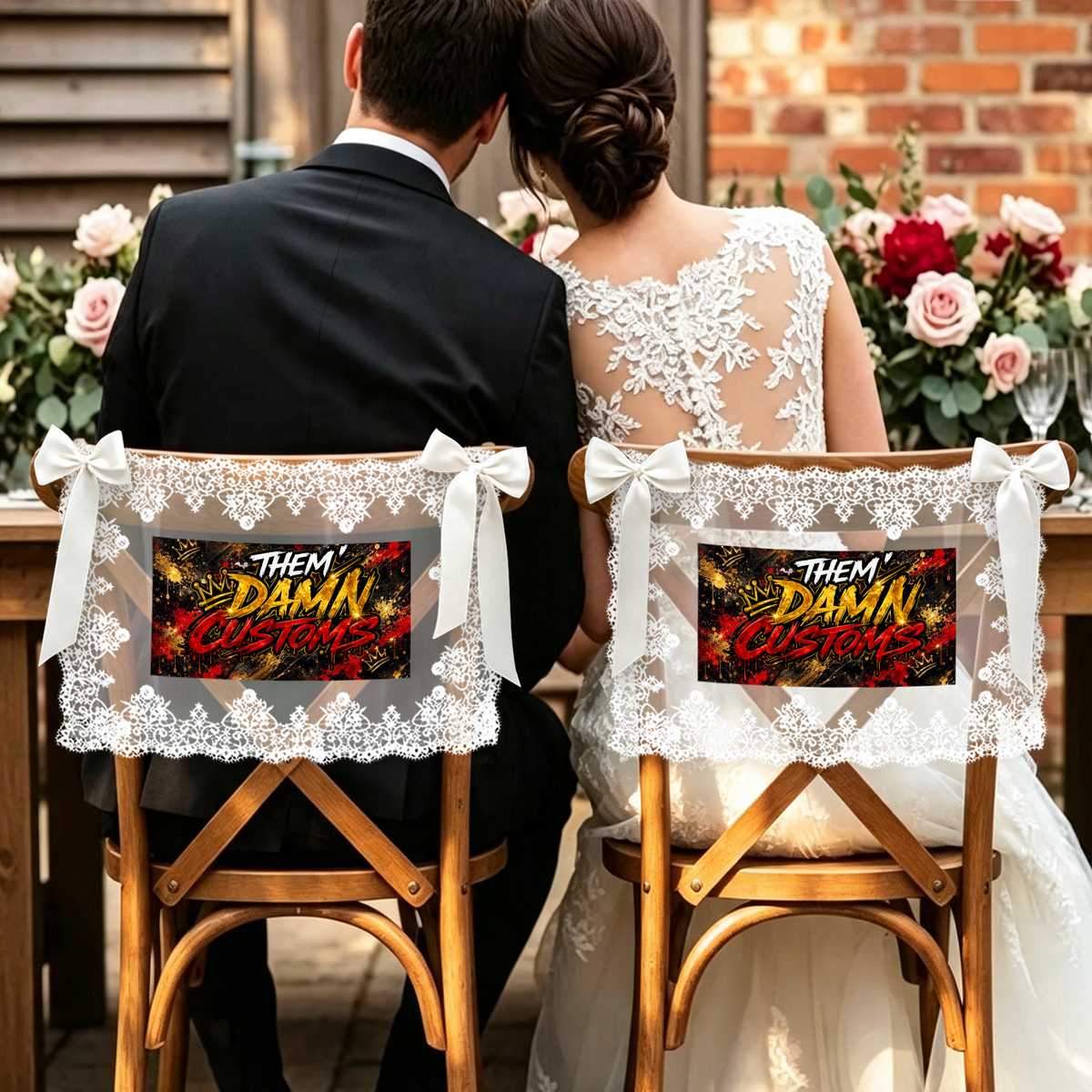 Lace Chair Back Cover (Set of 2)