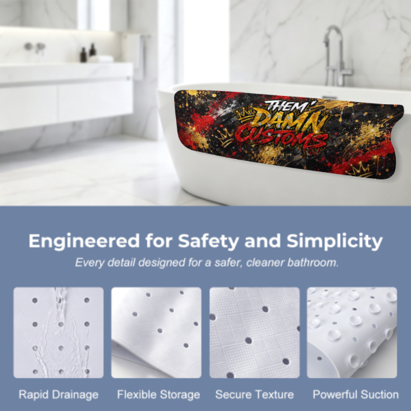 Bathroom Suction Cup Anti-slip Mat 100 x 40cm