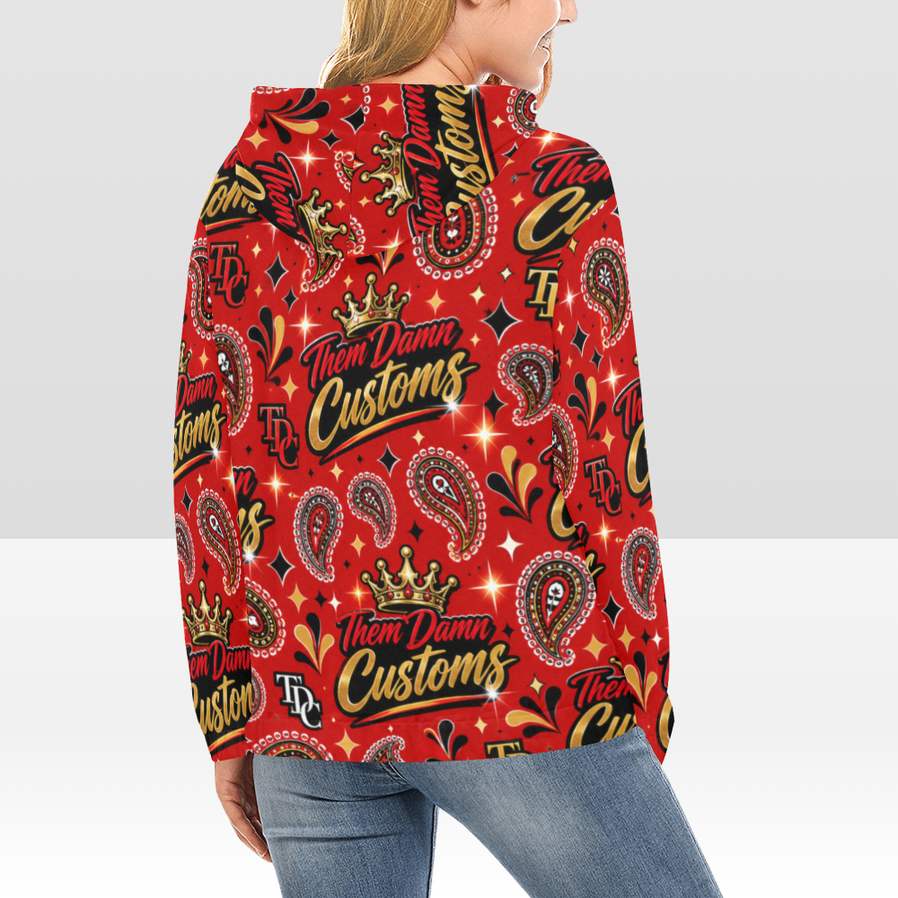 Women's All Over Print Hoodie