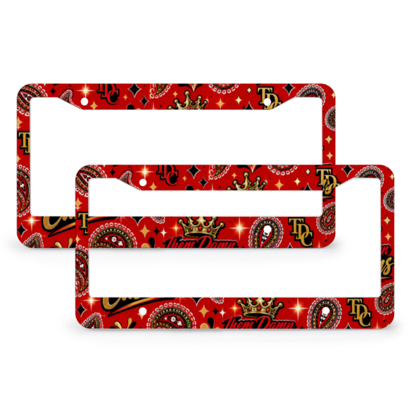 Custom License Plate Frame (4 Round Holes)